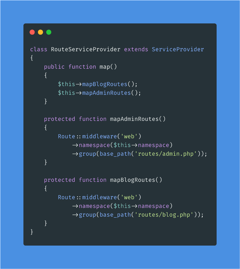 Laravel Route Service Provider